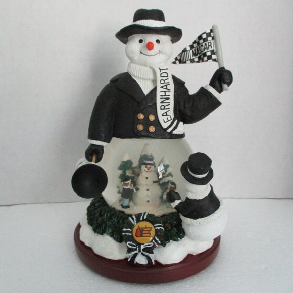 DALE EARNHARDT 2003 CHRISTMAS SNOWMAN GLOBE FIRST IN A LIMITED SERIES - Picture 1 of 12